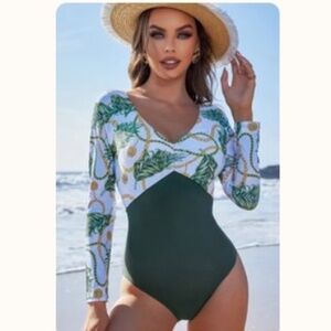 Rash guard swim suit